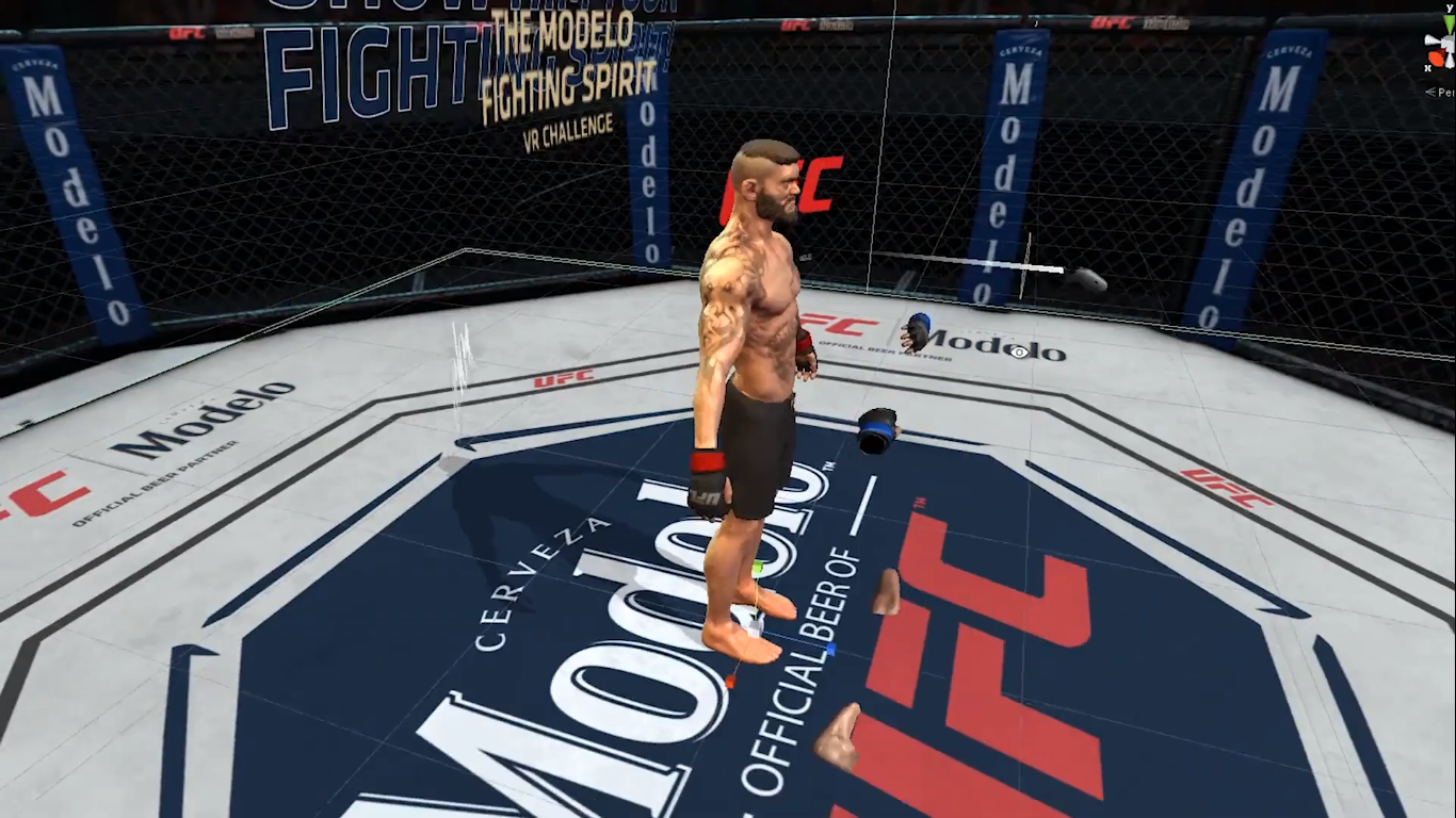 Modelo UFC Fighting Spirit Virtual Reality Marketing