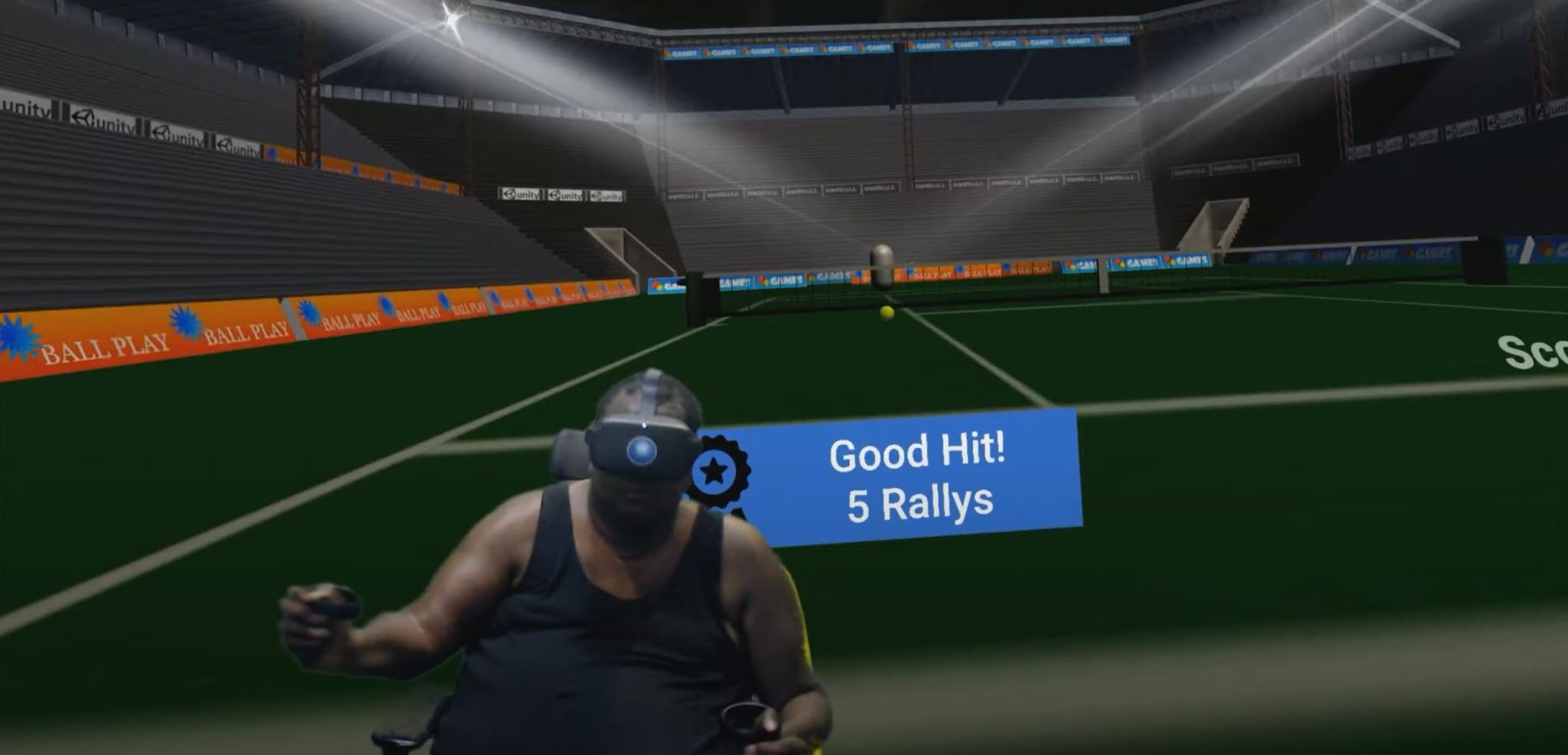 Quadreplegic Workout Virtual Reality Marketing