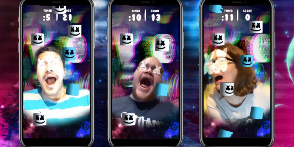 Marshmello Instagram AR Face Game