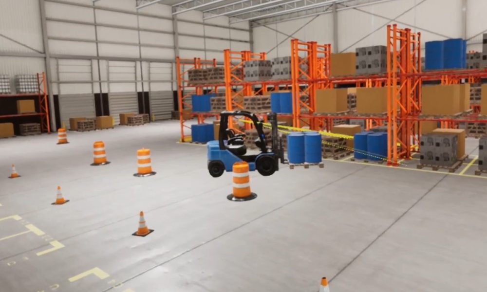 HTC VIVE Forklift VR Simulator